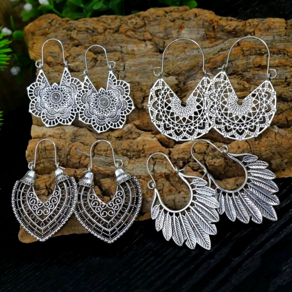 Set of 4 Boho Earings